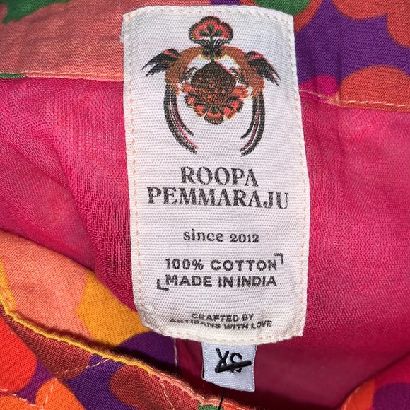 Anthro Roopa Pemmaraju Floral Midi Dress - Picture 6 of 10